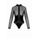 Боді під шкіру з прозорим верхом Noir Handmade &mdash; F321 Edge Black SX0359 фото 7