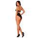 Напіврозоре боді Obsessive &mdash; Selinne Teddy Black SO8665 фото 4