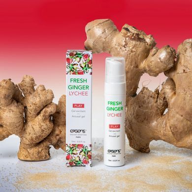 Розпродаж!!! Стимулювальний гель EXSENS Kissable Fresh Ginger Litchi 15мл (термін 12.2025) SO2367-R фото