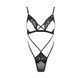 Боді-монокіні з відкритими грудьми Passion DIABOLINA BODY S/M, black PS25802 фото 3
