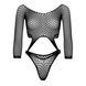 Боді з імітацією топа та стрінгів Leg Avenue &mdash; Top Bodysuit With Thong Back One Size Black SO9149 фото 5