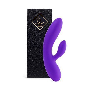 Гнучкий вібратор-кролик FeelzToys &mdash; Lea Rabbit Vibrator Medium Purple з двома моторами SO4431 фото
