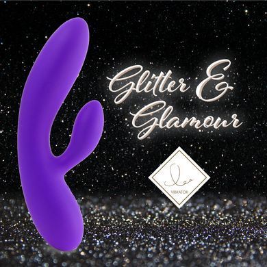 Гнучкий вібратор-кролик FeelzToys &mdash; Lea Rabbit Vibrator Medium Purple з двома моторами SO4431 фото