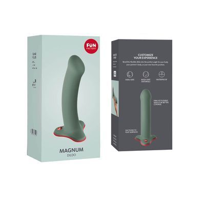 Фаллоимитатор Fun Factory MAGNUM, оливковый, очень гибкий, длина 18,3 см, диаметр 3,7 см SX0986 фото