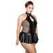 Боді з екошкіри зі спідницею JSY &mdash; P61158 Plus Size Black SX1876 фото 4
