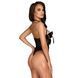 Мереживне боді з відкритим верхом Noir Handmade &mdash; Kissable - Sexy Kiss Body Black SX1959 фото 4