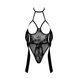 Мереживне боді з відкритим верхом Noir Handmade &mdash; Kissable - Sexy Kiss Body Black SX1959 фото 8