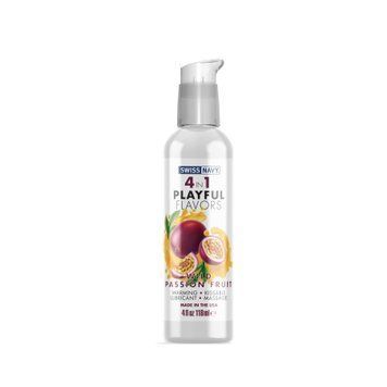 Зігрівальна змазка Swiss Navy 4 in 1 &mdash; Wild Passion Fruit (118 мл) Маракуйя SO5719 фото