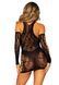 Мінісукня Leg Avenue Mini dress and matching gloves Black One Size SX1067 фото 3