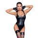 Боді під шкіру з високим вирізом Noir Handmade &mdash; F244 Powerwetlook Black SX0161 фото 1