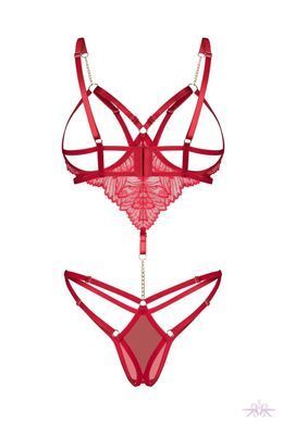 Боді Obsessive Matildea crotchless teddy S/M SX3606 фото