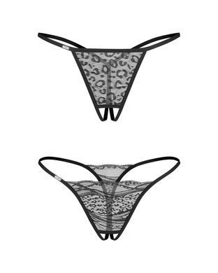 Набір трусиків з доступом Obsessive Bianca 2-pack crotchless thong L/XL SX3556 фото