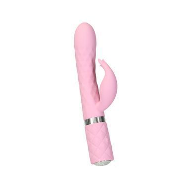 Вібратор-кролик Pillow Talk &mdash; Lively Pink з ротацією та вібрацією, потрійним відростком та кристалом Сваровські SO6856 фото