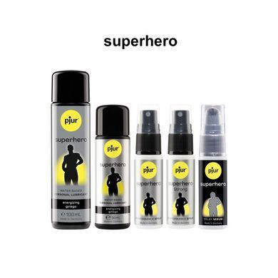 Стимулювальна змазка для чоловіків Pjur &mdash; Superhero Glide (100 мл) з екстрактом гінкго білоба PJ10590 фото