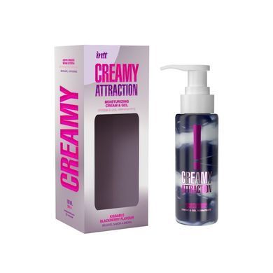 Зволожувальний крем-гель 2в1 Intt Creamy Attraction Blackberry 100мл (м'ята упаковка!!!) SX2658-R фото