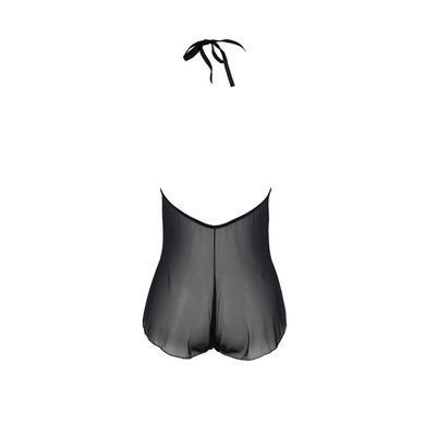 Сітчасте боді з мереживом Passion &mdash; Leafa Body Black SX0500 фото