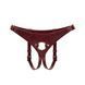 Шкіряні трусики для страпона Liebe Seele Wine Red Strap on Harness, універсальний розмір SO9464 фото 1