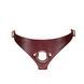 Шкіряні трусики для страпона Liebe Seele Wine Red Strap on Harness, універсальний розмір SO9464 фото 2