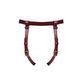 Шкіряні трусики для страпона Liebe Seele Wine Red Strap on Harness, універсальний розмір SO9464 фото 4