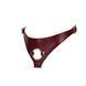 Шкіряні трусики для страпона Liebe Seele Wine Red Strap on Harness, універсальний розмір SO9464 фото 3