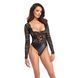 Мереживне боді з довгими рукавами Noir Handmade &mdash; F296 Psyche Black SX0213 фото 2