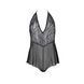 Сітчасте боді з мереживом Passion &mdash; Leafa Body Black SX0500 фото 3
