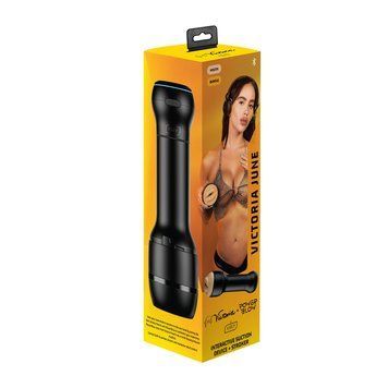 Мастурбатор-ротик Kiiroo FeelVictoria Mouth зі всмоктувальною інтерактивною насадкою PowerBlow Combo SO9360 фото