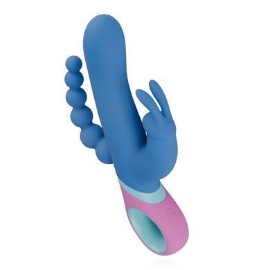 Вібратор-кролик PMV20 Vice &mdash; Double Vibrator з ротацією и анальним стимулятором SO4430 фото