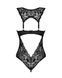 Мереживне боді Obsessive Donna Dream crotchless teddy XL/2XL Black, відкритий доступ SO8635 фото 4