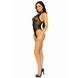 Мереживне боді Leg Avenue &mdash; Net And Lace Halter Bodysuit One Size Black SO7898 фото 10