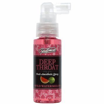 Розпродаж!!! Спрей для мінету Doc Johnson GoodHead DeepThroat Spray - Watermelon 59 мл (термін 09.2025) SO3491-R фото