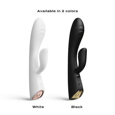 Вібратор-кролик Dorcel &mdash; FLEXI RABBIT BLACK, гнучкий стовбур з підігрівом  SO6816 фото