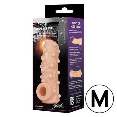 Насадка на член Kokos Nude Sleeve NS 001 M (м'яте паковання!!!) SX1471-R фото