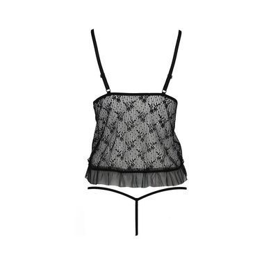 Боді монокіні з відкритими грудьми Passion JUSTINA BODY XXL/XXXL, black EL15403 фото