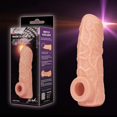 Насадка на член Kokos Nude Sleeve NS 001 M (м'яте паковання!!!) SX1471-R фото