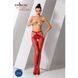 Еротичні колготки-бодістокінг Passion S001 red, з доступом і з відкритими стегнами PSS001R фото 2