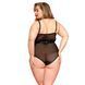 Боді з екошкіри JSY &mdash; "Пристрасна Лорейн" Plus Size Black SO8378 фото 2
