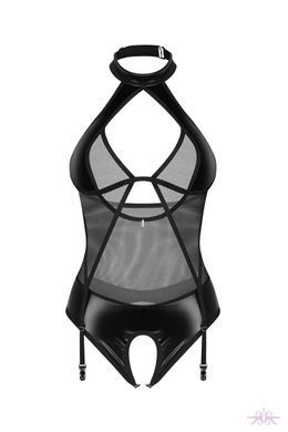 Боді Obsessive Dominna crotchless teddy S/M SX3561 фото