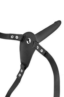Страпон з вібрацією Fetish Tentation Vibrating Strap-On with Dildo Black (м'ята упаковка!!!) SO3749-R фото