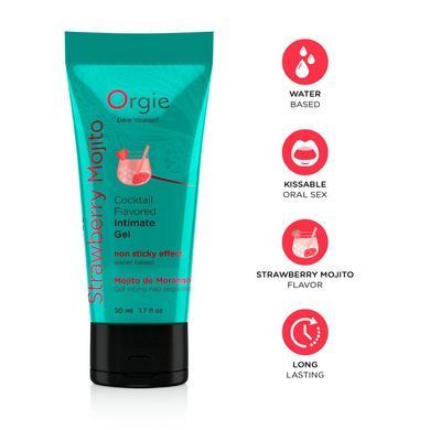 Розпродаж!!! Лубрикант на водній основі Orgie Lube Tube Strawberry Mojito 50мл (термін 31.07.2026) SX1520-R фото