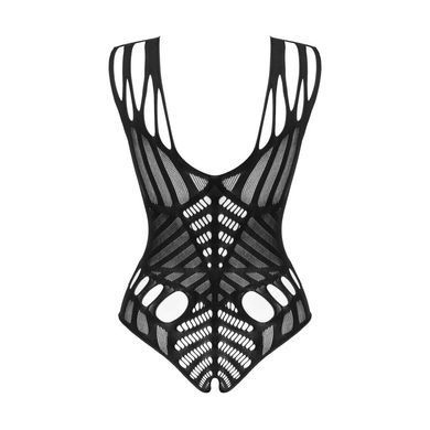 Сітчасте боді з відкритим доступом Obsessive &mdash; B139 Crotchless Teddy One Size Black SO8161 фото