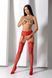 Еротичні ажурні колготки-бодістокінг Passion S029 One Size, red, пояс та панчохи, з доступом SO8958 фото 6
