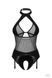 Боді Obsessive Dominna crotchless teddy S/M SX3561 фото 3