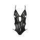 Боді з імітацією шкіри та стрепами Passion ASUNA BODY L/XL, black SO4122 фото 3
