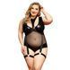 Боді з екошкіри JSY &mdash; "Спокуслива Морган" Plus Size Black SO8379 фото 1