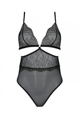 Боді з мереживним ліфом Passion &mdash; Amberly Body Black SX0455 фото