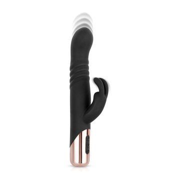 Вібратор-кролик Rosy Gold &mdash; Rabbit Vibrator with thrusting function - Black SX3069 фото