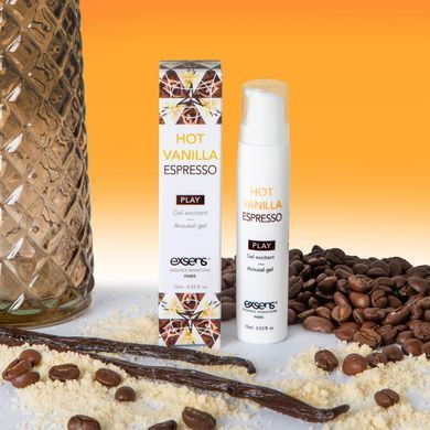 Розпродаж!!! Стимулюючий гель EXSENS Kissable Hot Vanilla Espresso 15мл (термін 07.2025) SO2368-R фото