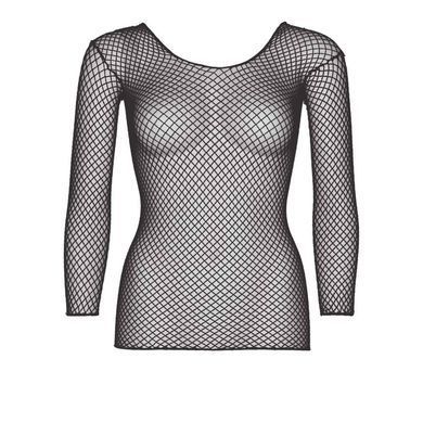 Сітчастий топ Leg Avenue &mdash; Long Sleeves T-Shirts One Size Black SO9104 фото