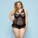 Сексуальний комплект білизни JSY &laquo;Скромниця Брук&raquo; Plus Size, Black, мереживо, корсет, стрінги SO8380 фото 1